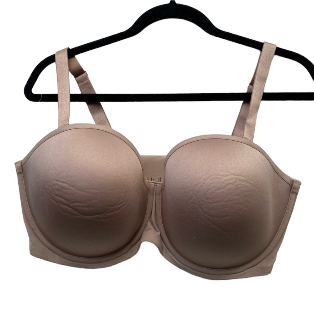 Thirdlove Nude 24/7 Classic Strapless Bra 42E Tan